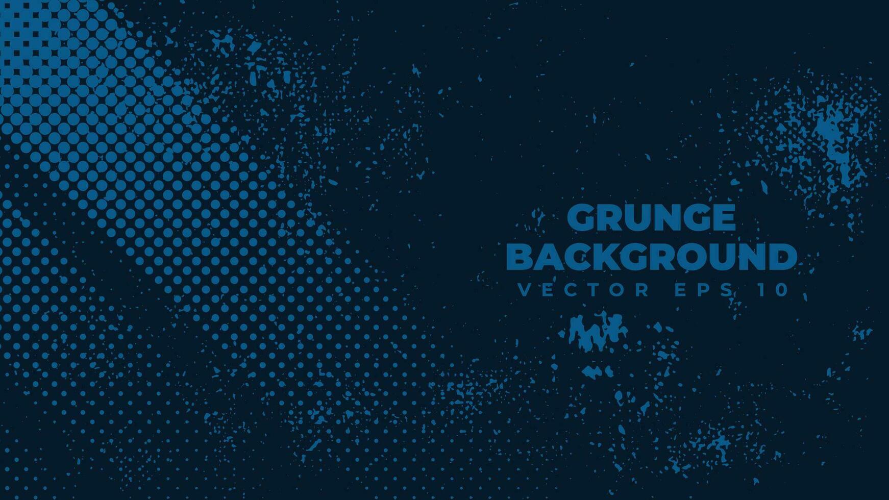 Abstract grunge background vector with paint brush effect, blue banner with copy space area