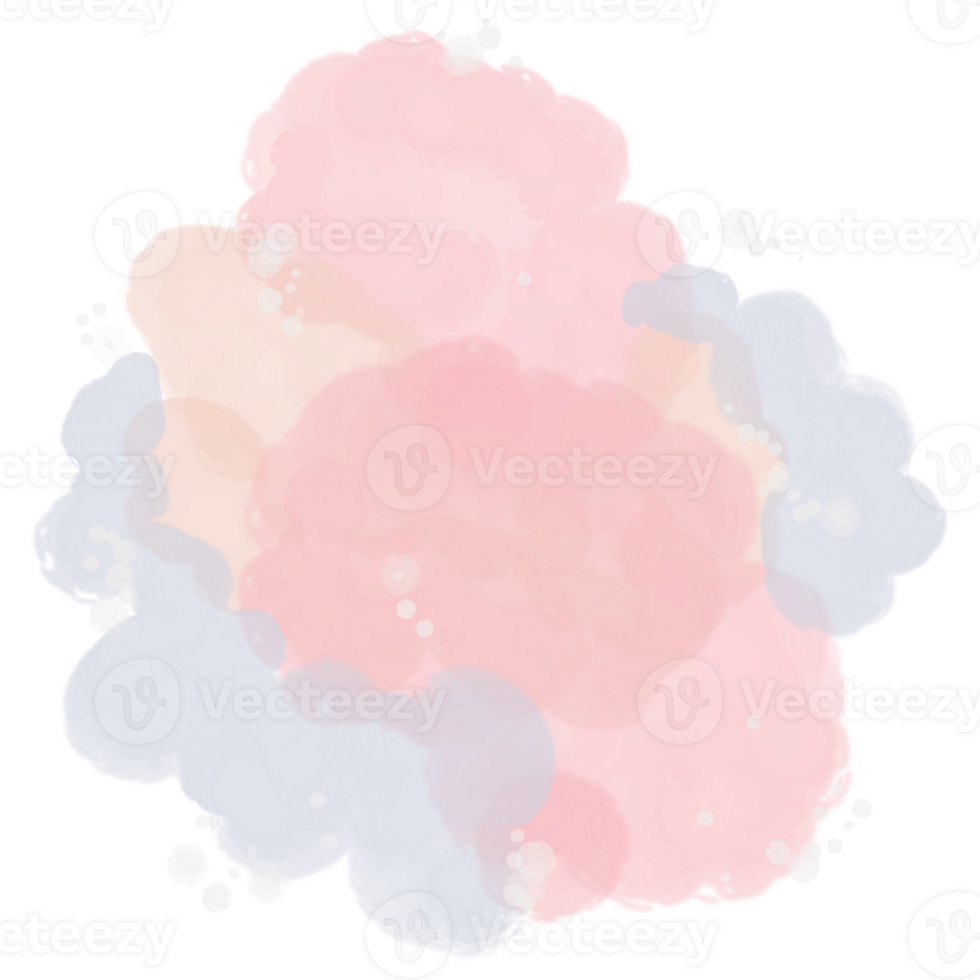 Painting watercolor abstract art. Beautiful  polka dot bubble element for background,wallpaper,presentation. POD png