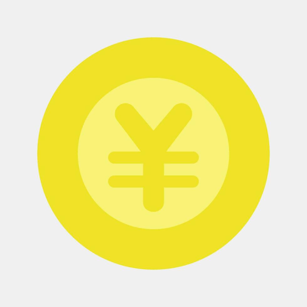 Icon japan yen currency. Japan elements. Icons in flat style. Good for prints, posters, logo, advertisement, infographics, etc. vector
