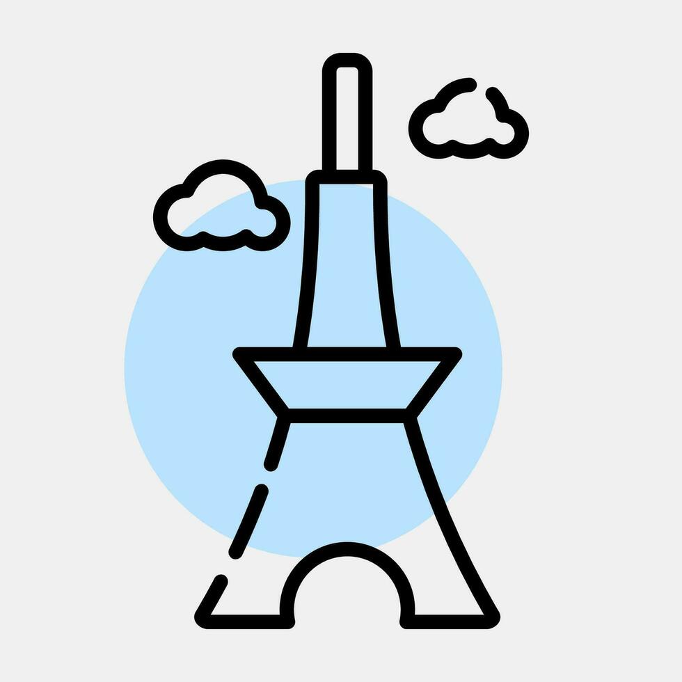 Icon japan tower. Japan elements. Icons in color spot style. Good for prints, posters, logo, advertisement, infographics, etc. vector