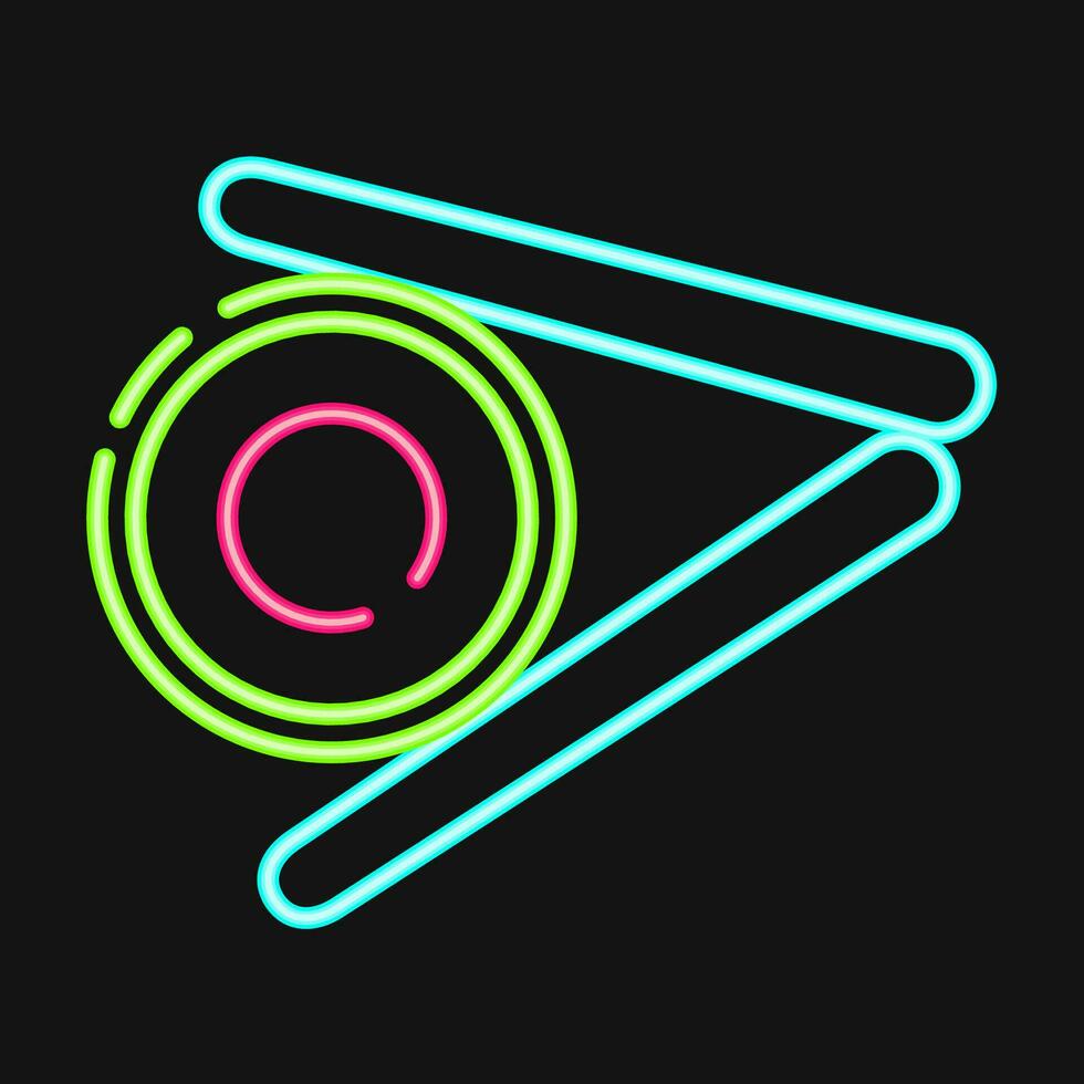 Icon sushi roll. Japan elements. Icons in neon style. Good for prints, posters, logo, advertisement, infographics, etc. vector