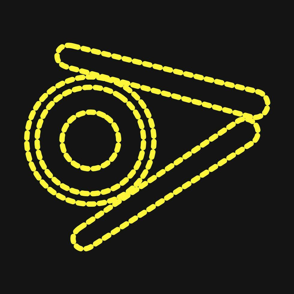 Icon sushi roll. Japan elements. Icons in dotted style. Good for prints, posters, logo, advertisement, infographics, etc. vector