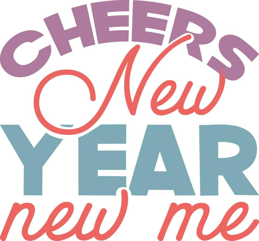New year t-shirt design vector