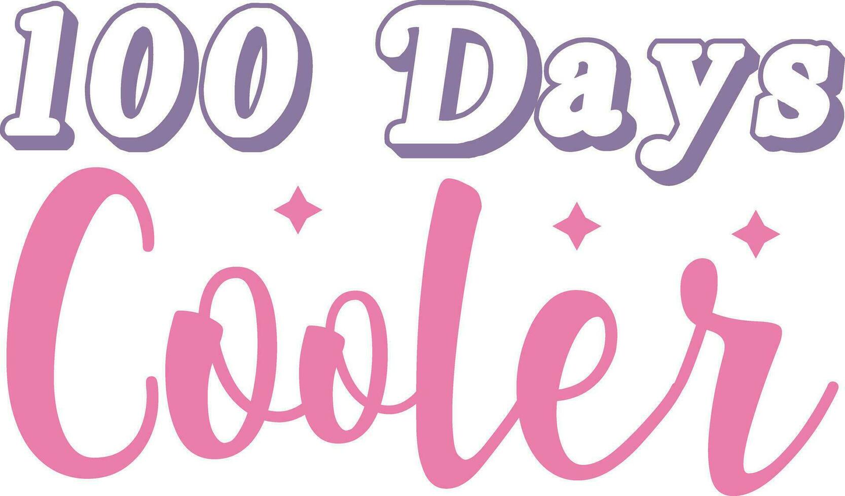 100 days of school t-shirt design vector