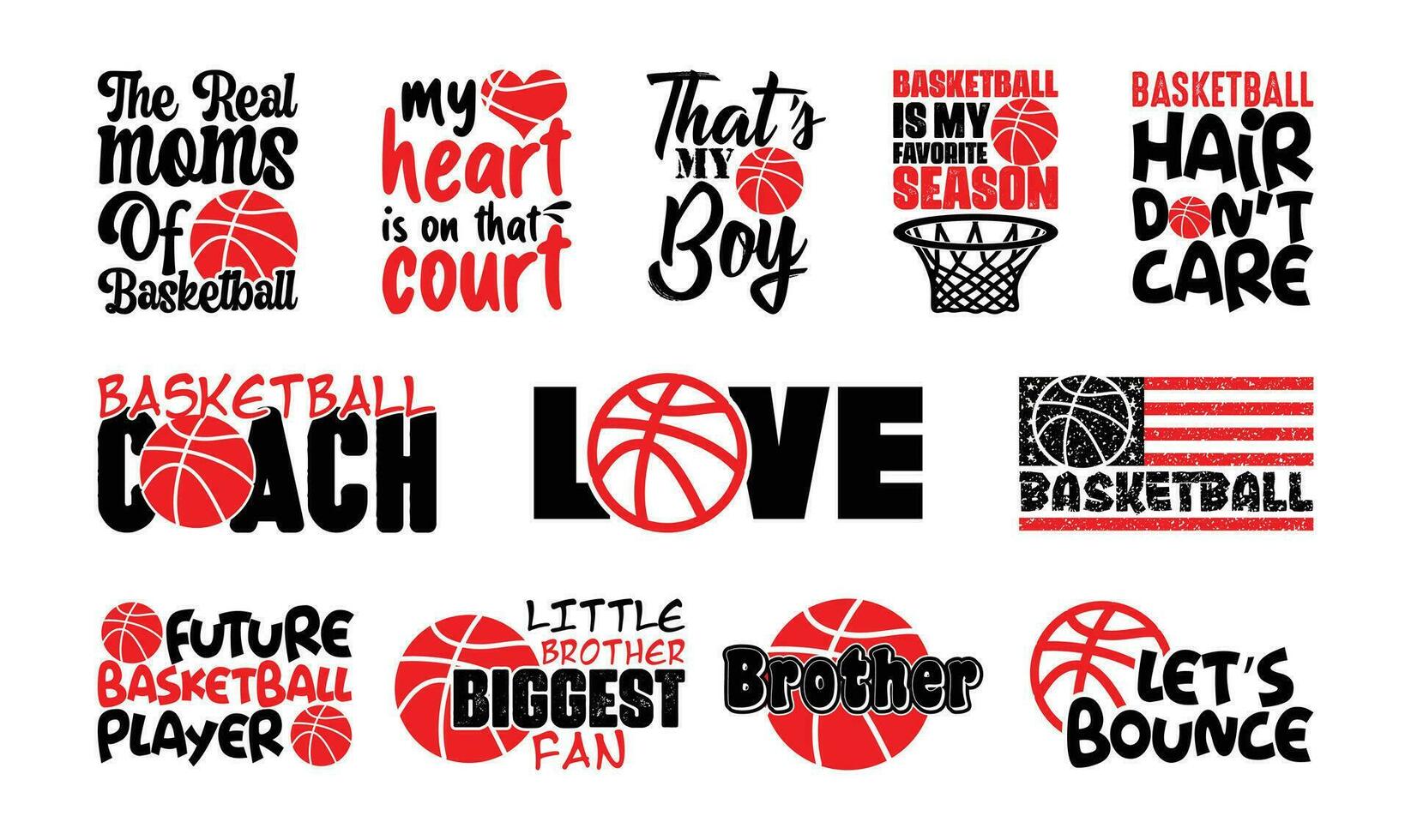 Basketball T shirt Design Bundle, Vector Basketball T shirt  design, Basketball shirt  typography T shirt design Collection