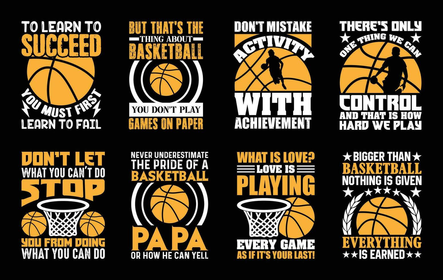 Basketball T shirt Design Bundle, Vector Basketball T shirt  design, Basketball shirt  typography T shirt design Collection