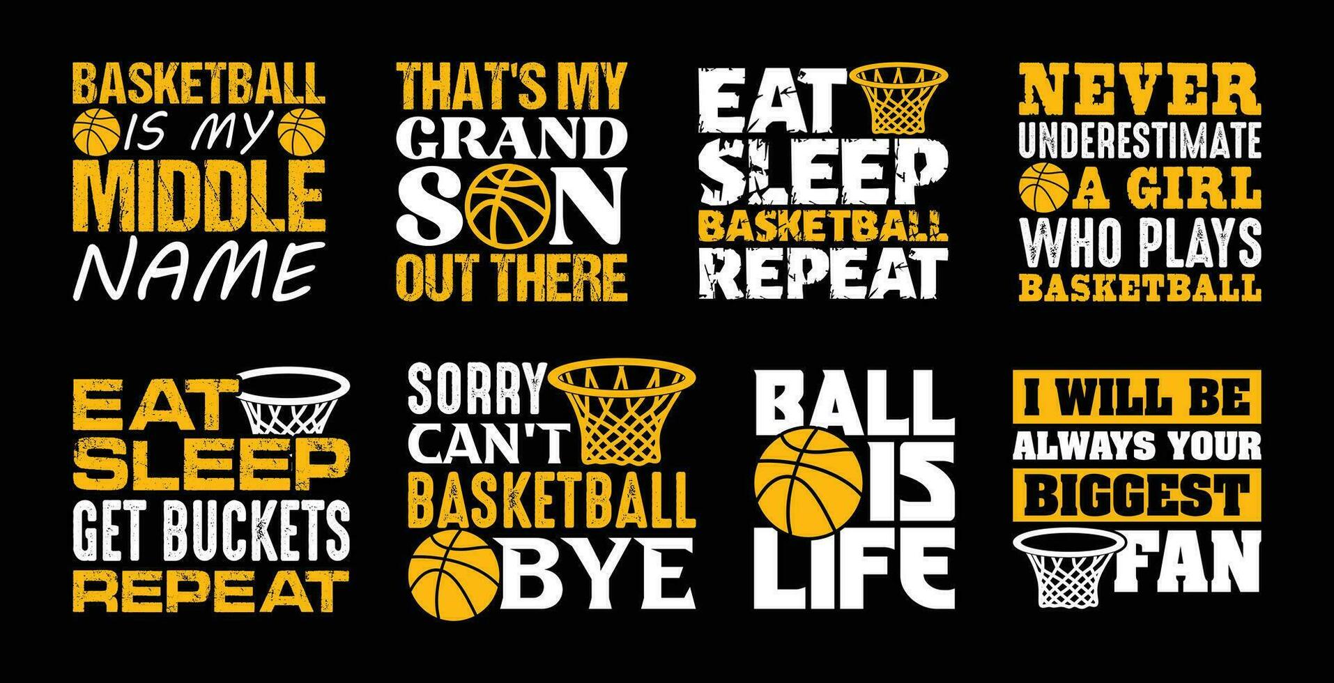 Basketball T shirt Design Bundle, Vector Basketball T shirt  design, Basketball shirt  typography T shirt design Collection