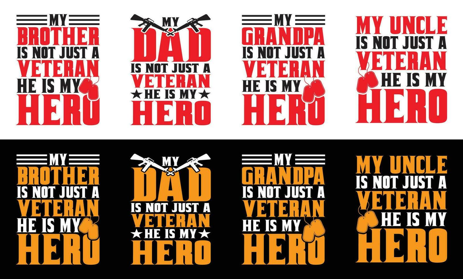 My Dad Is Not Just a Veteran He's My Hero, Veteran T shirt Design Bundle, Vector Veteran Day T shirt  design, Army, Military shirt  typography T shirt design Collection
