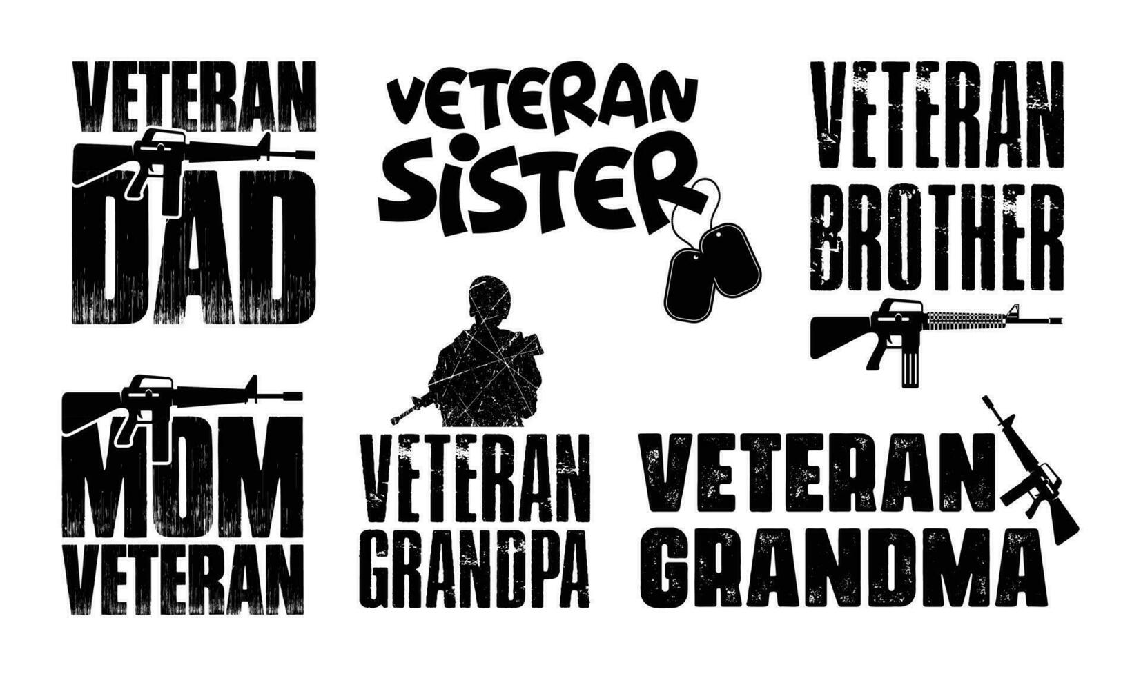 veterano familia t camisa diseño manojo, vector veterano día t camisa diseño, ejército, militar camisa tipografía t camisa diseño colección