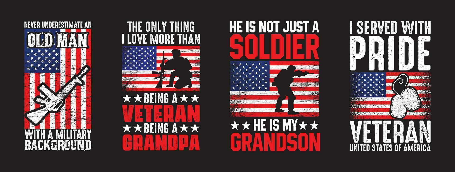Veteran T shirt Design Bundle, Vector Veteran Day T shirt  design, Army, Military shirt  vintage T shirt design Collection