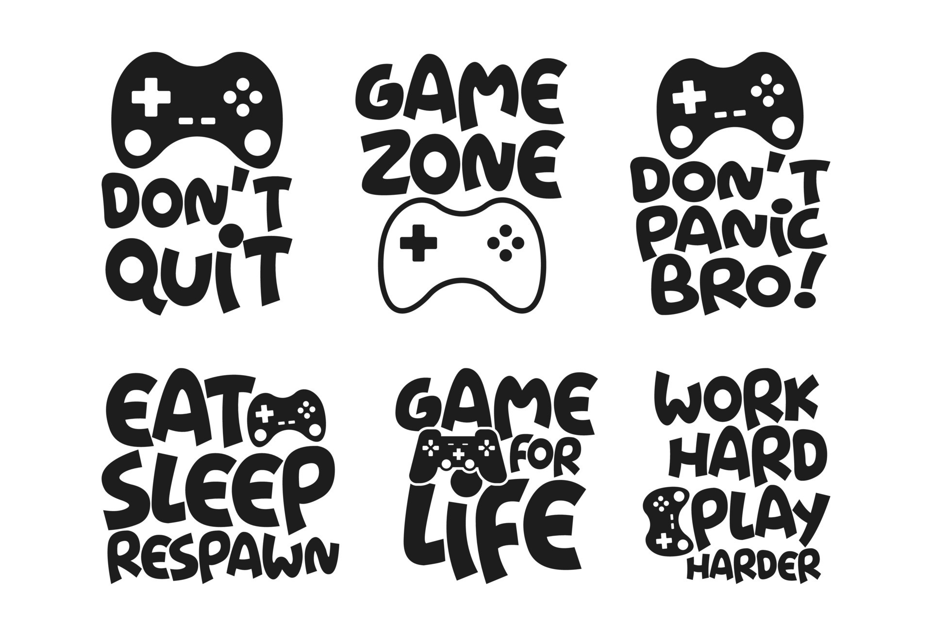 Gaming T shirt Design Bundle, Vector Gaming T shirt design, Gamer shirt ...