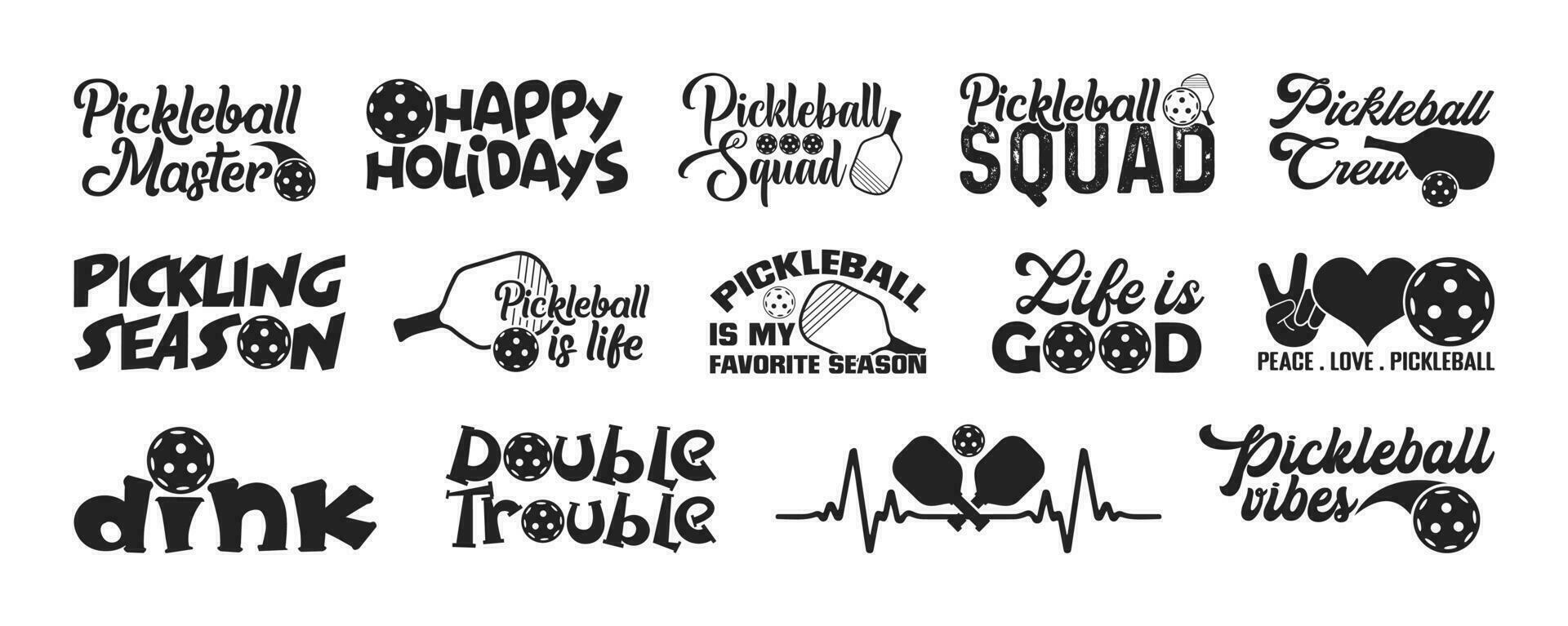 Pickleball T shirt Design Bundle, Vector Pickleball T shirt  design, Pickleball shirt,  Pickleball typography T shirt design Collection