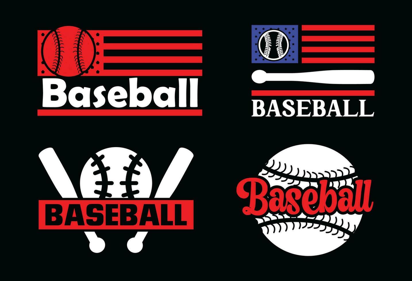 Baseball T shirt Design Bundle, Vector Baseball T shirt  design, Baseball shirt,  Baseball typography T shirt design Collection