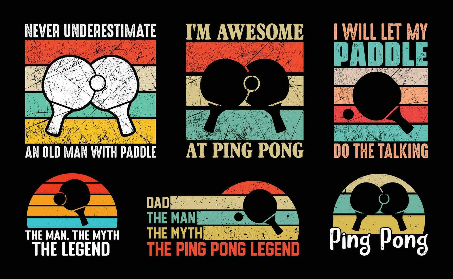 Table Tennis T shirt Design Bundle, Vector Table Tennis T shirt  design, Ping Pong shirt,  Table Tennis typography T shirt design Collection