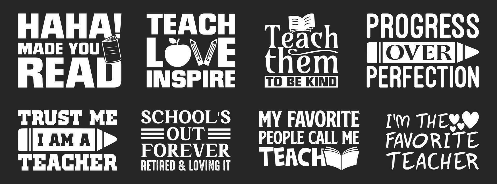 Teacher T shirt Design Bundle, Vector Teacher T shirt  design, Teacher's Day shirt,  Teacher typography T shirt design Collection