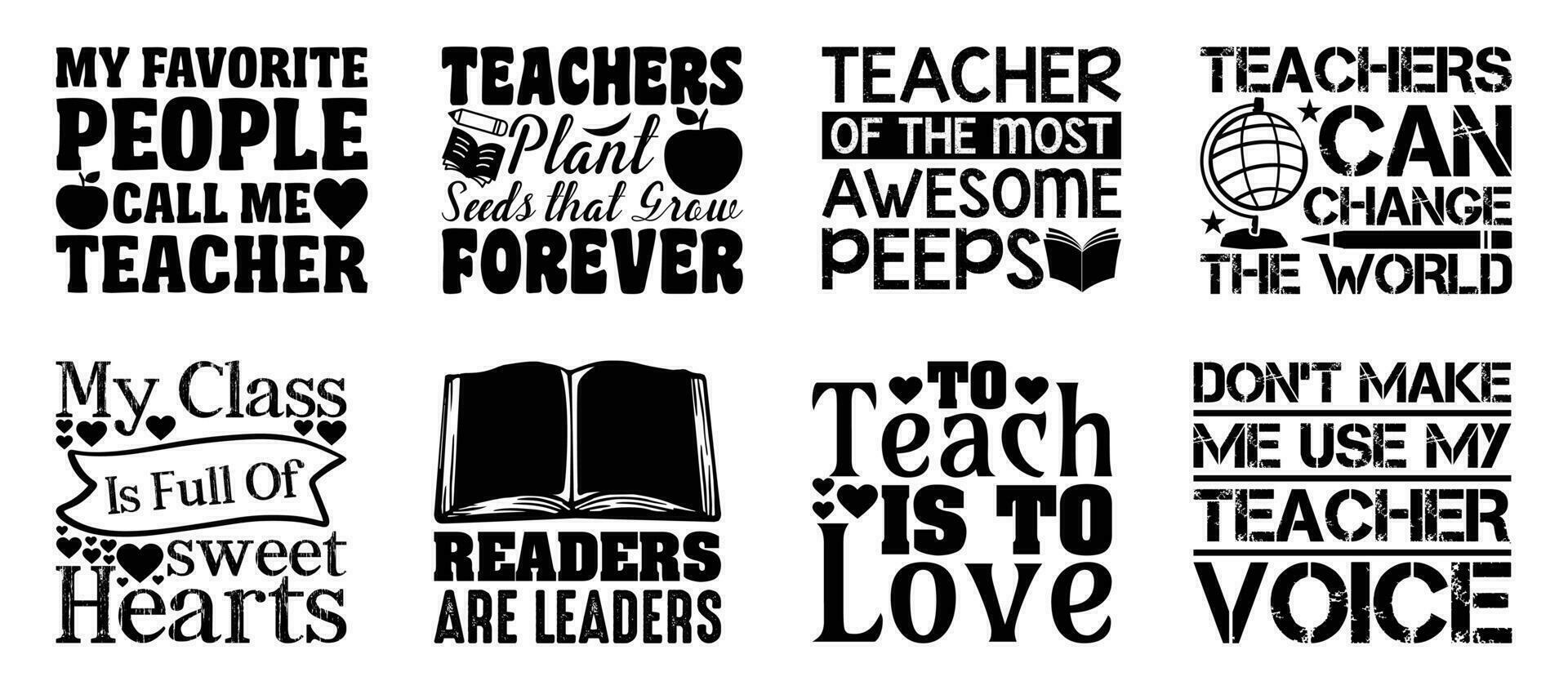 Teacher T shirt Design Bundle, Vector Teacher T shirt  design, Teacher's Day shirt,  Teacher typography T shirt design Collection