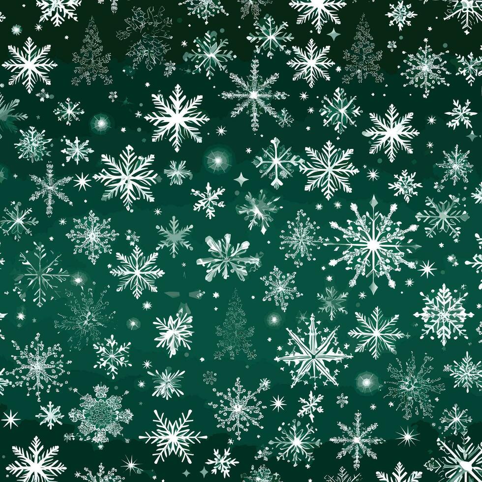 Variety of snowflakes Christmas background vector