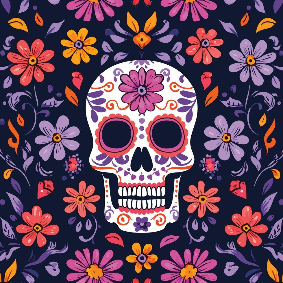 mano dibujado dia Delaware muertos modelo antecedentes vector