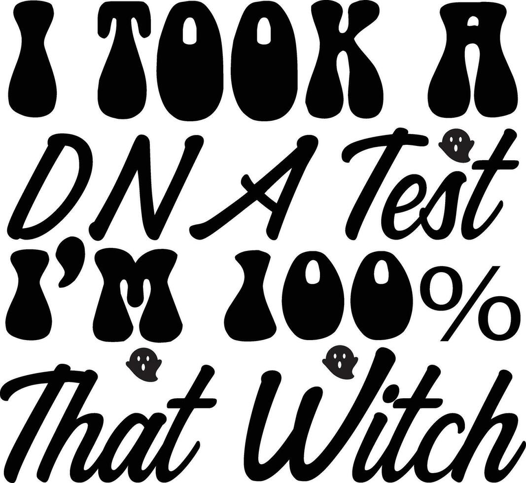 Halloween lettering quote SVG Design vector