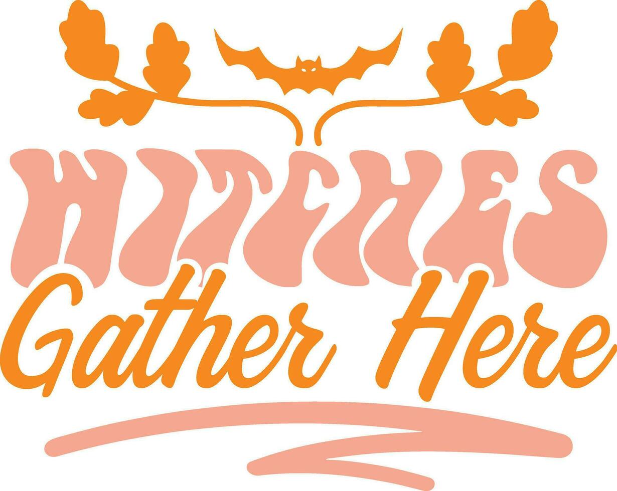 Halloween lettering quote SVG Design vector