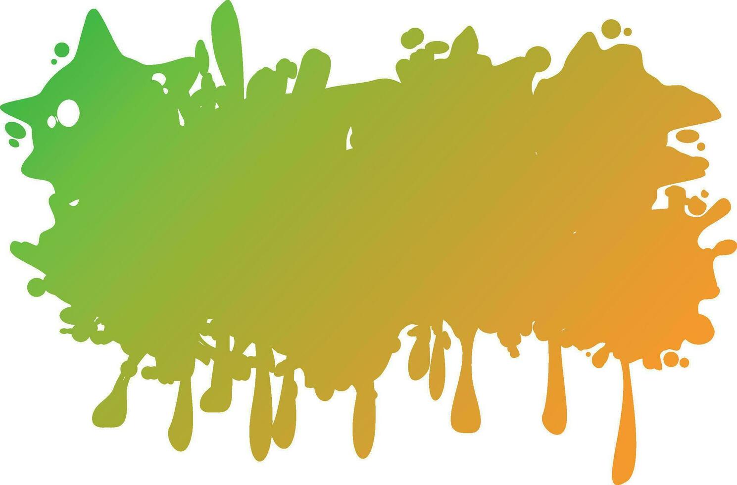 vector colorful paint spills with splashes in all directions