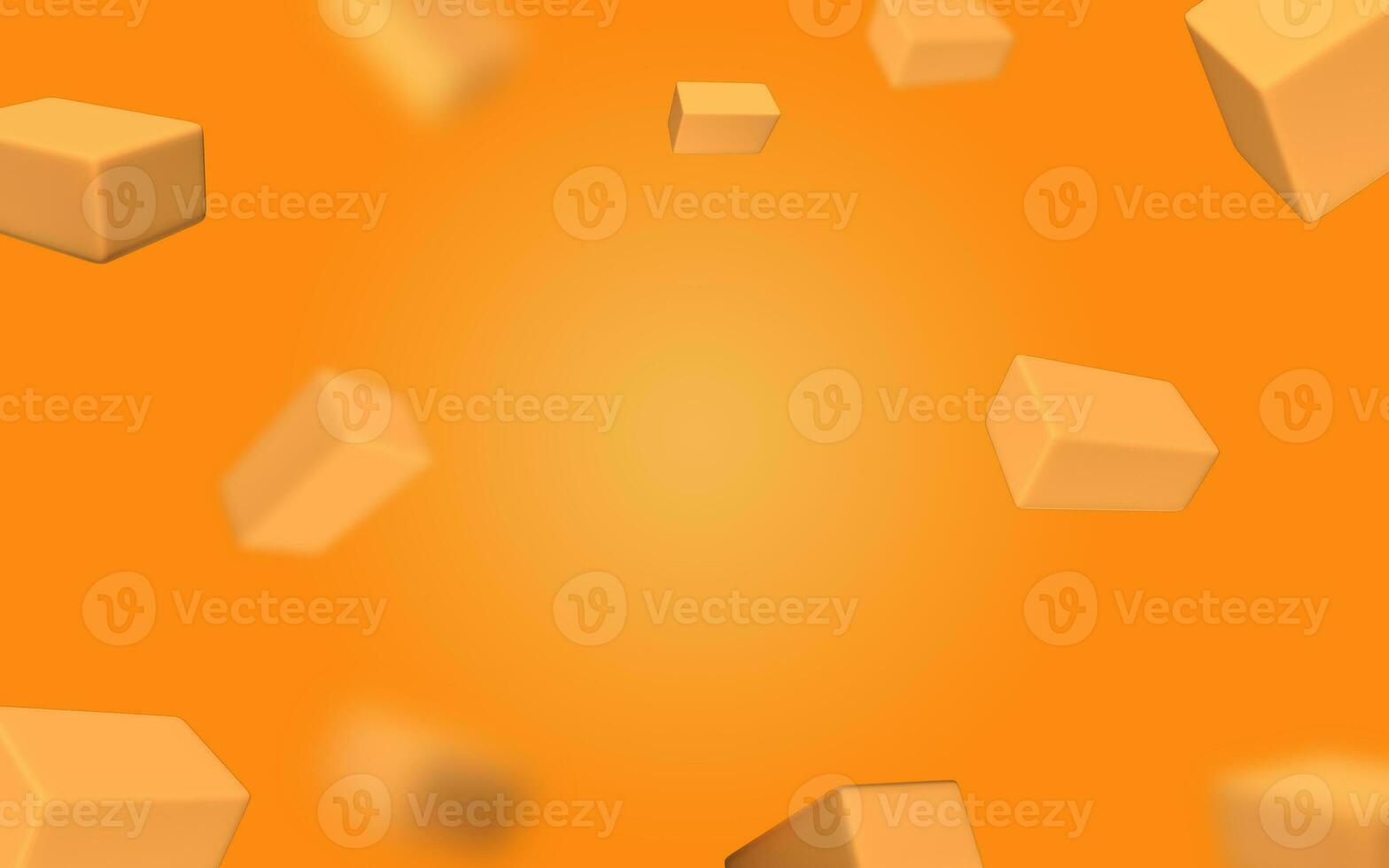 Parmesan cheese flying in different directions with crumbs on a white background with space for text. 3d illustrations photo