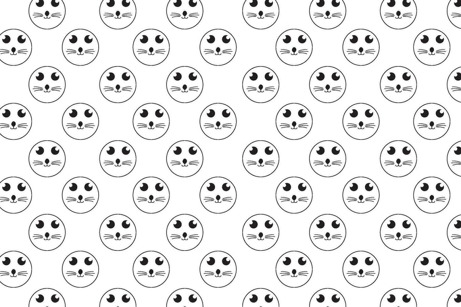vector illustration cat seamless pattern kitten paw vector footprint calico pet animal