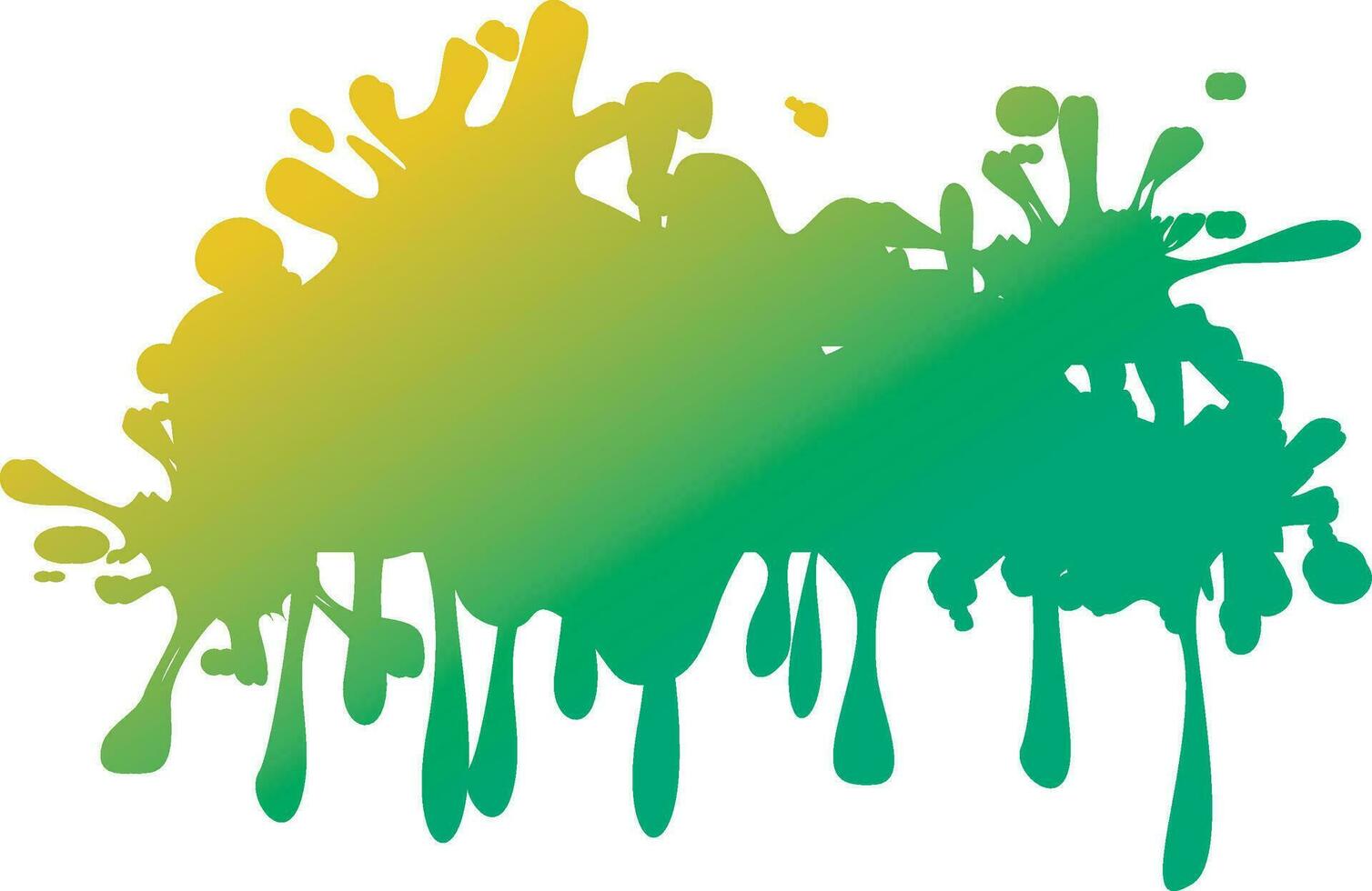 vector colorful paint spills with splashes in all directions