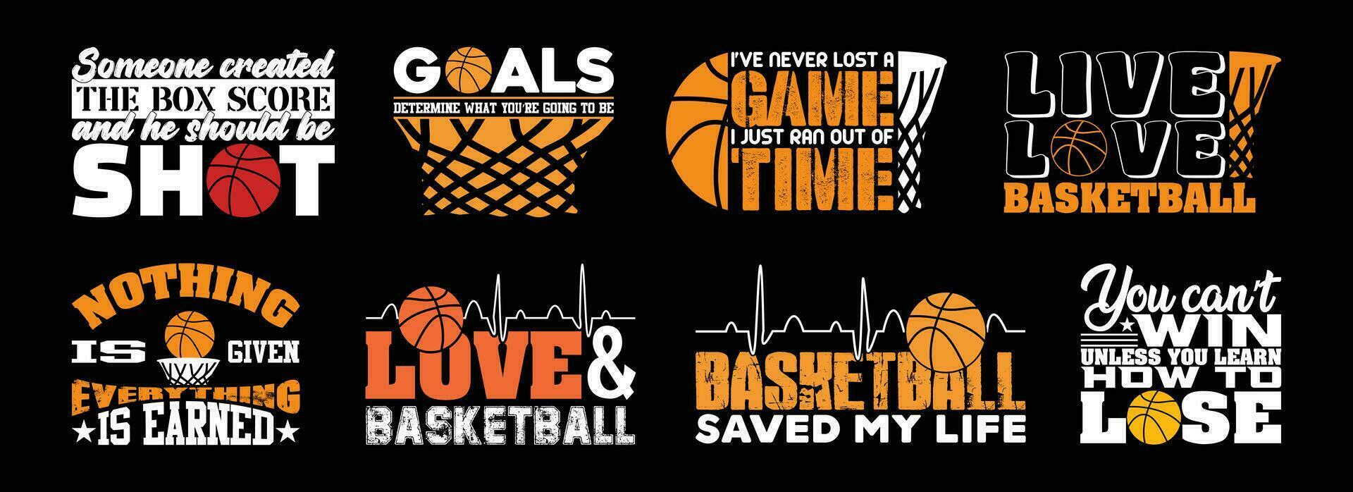Basketball T shirt Design Bundle, Quotes about Basketball, Basketball T shirt, Basketball typography T shirt design Collection vector