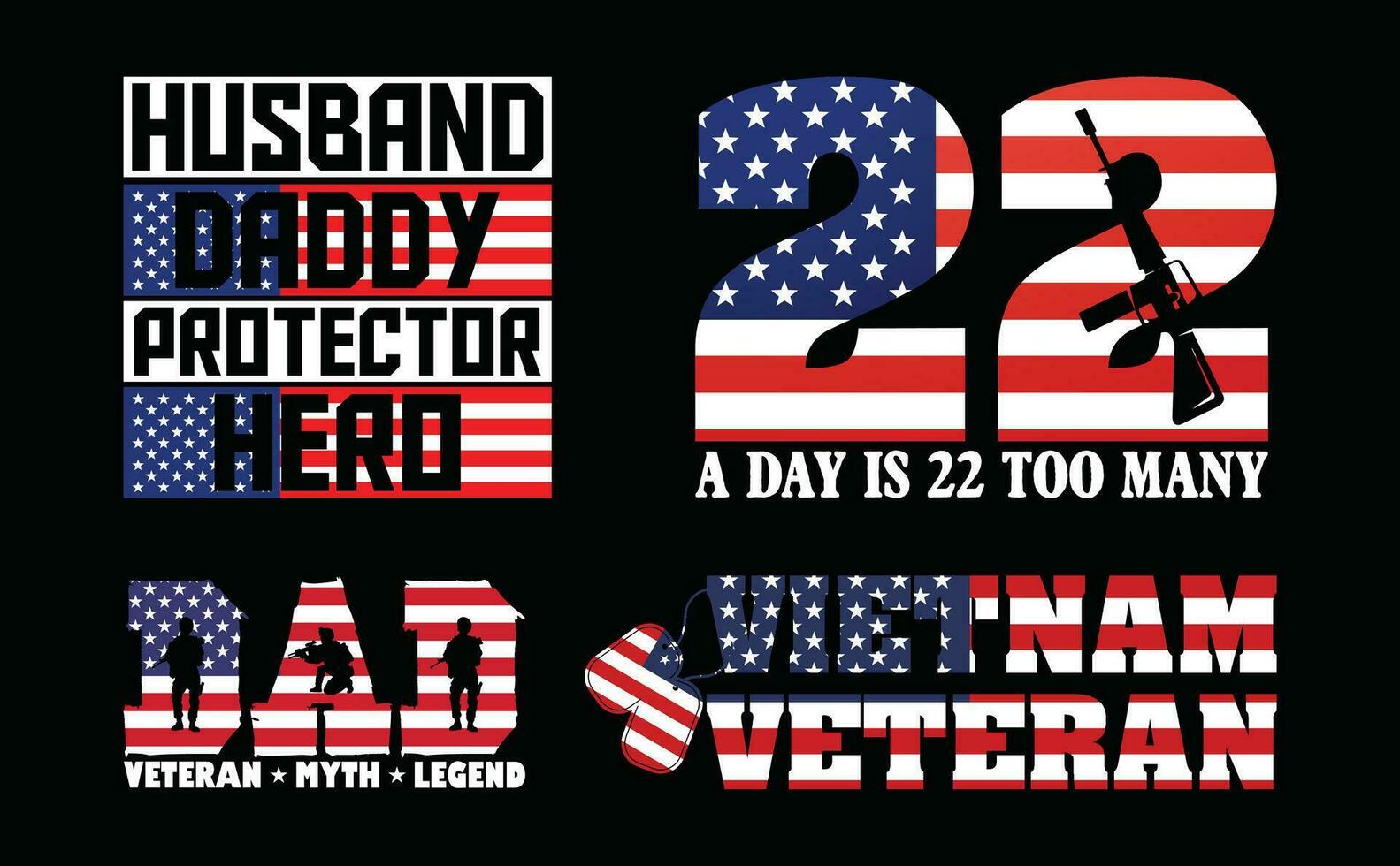 Veteran T shirt Design Bundle, Quotes about Veterans Day, Army  T shirt, Military vintage T shirt design Collection vector