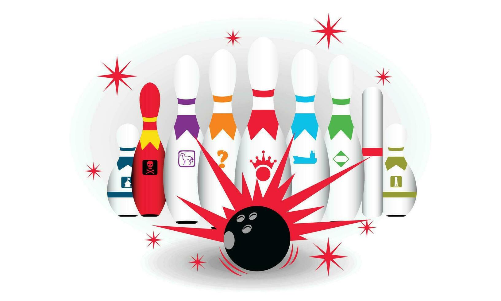 Bowling Vector Art, Icons, and Graphics SVG Design, Bowling Ball Vector Illustration Design, Bowling Vector Art SVG Illustration Design.