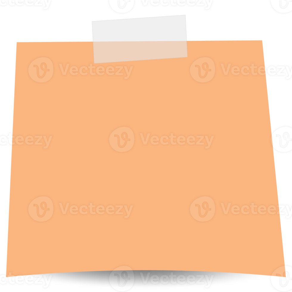 Square sticky paper note reminders. Office memo label stationery. png