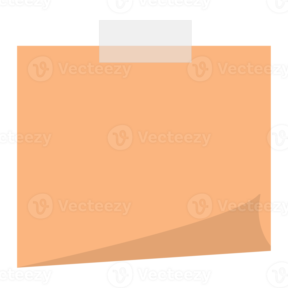 Square sticky paper note reminders. Office memo label stationery. png