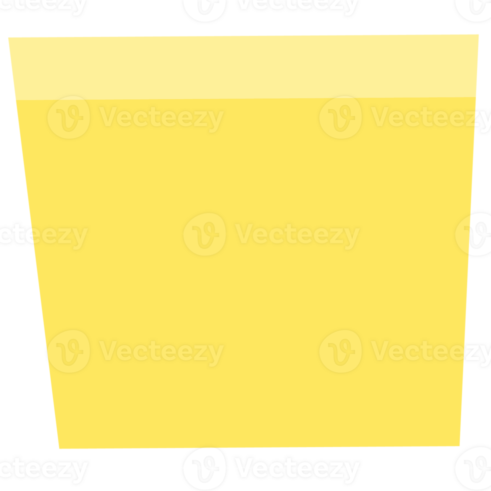Square yellow sticky paper note reminders. Office memo label stationery. png