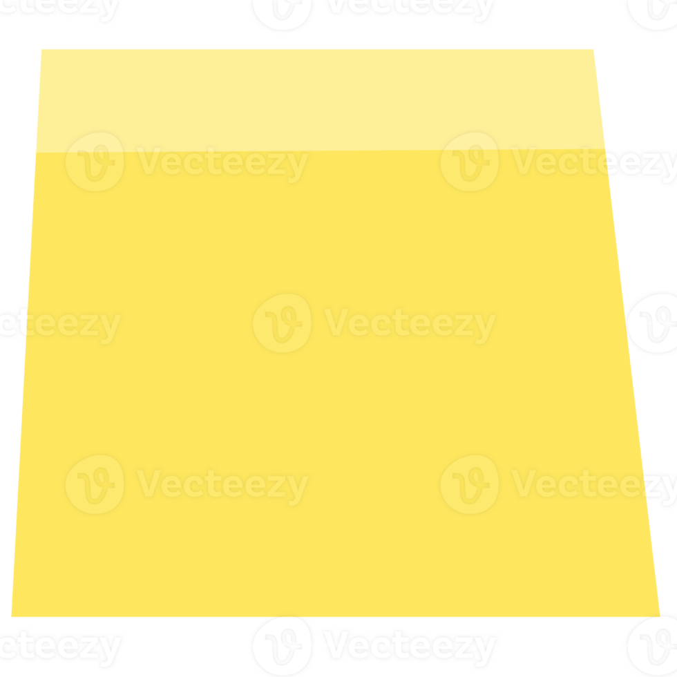 Square yellow sticky paper note reminders. Office memo label stationery. png