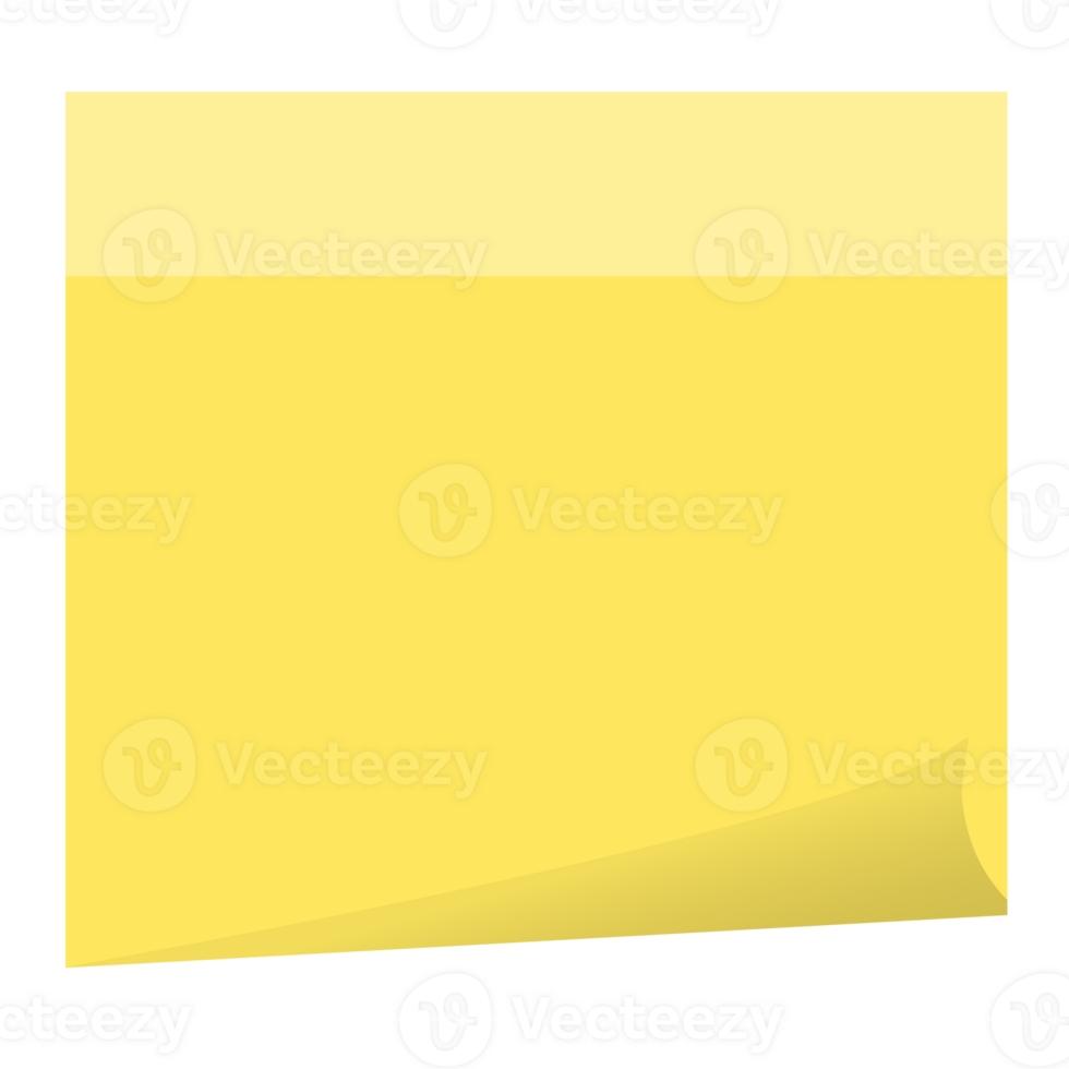 Square yellow sticky paper note reminders. Office memo label stationery. png