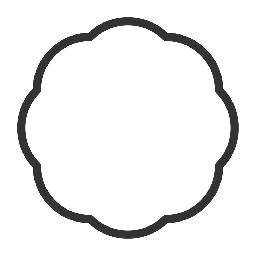 Korea traditional pattern outline icon. Asian collection. thin line symbol. png