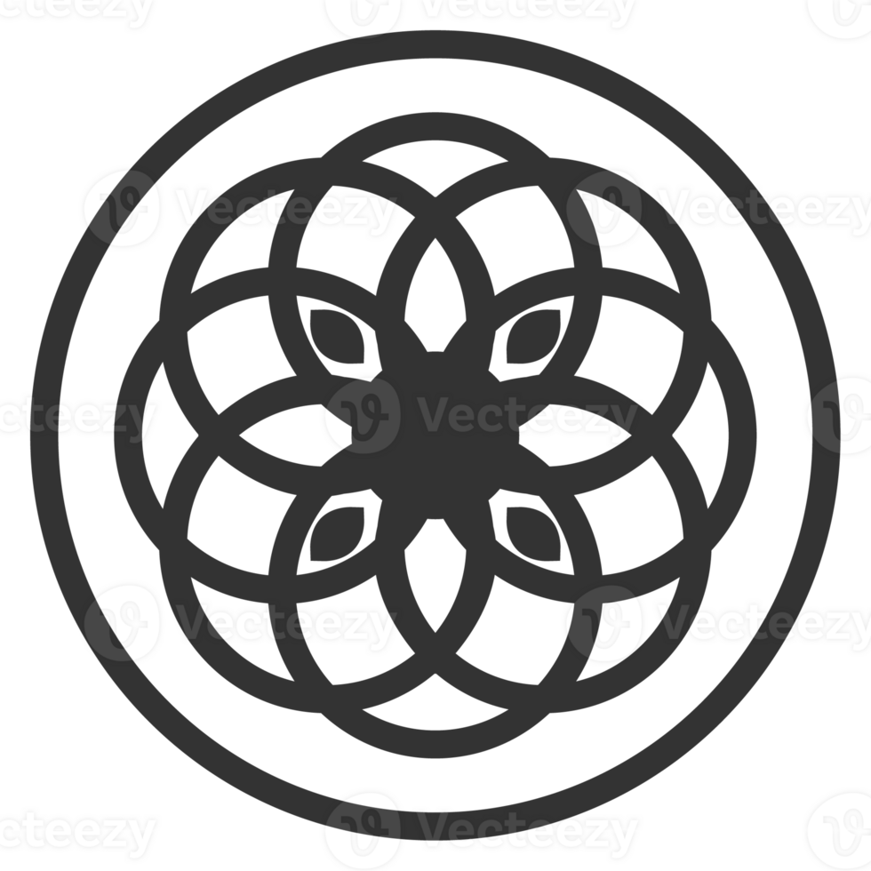 Korea traditional pattern outline icon. Asian collection. thin line symbol. png