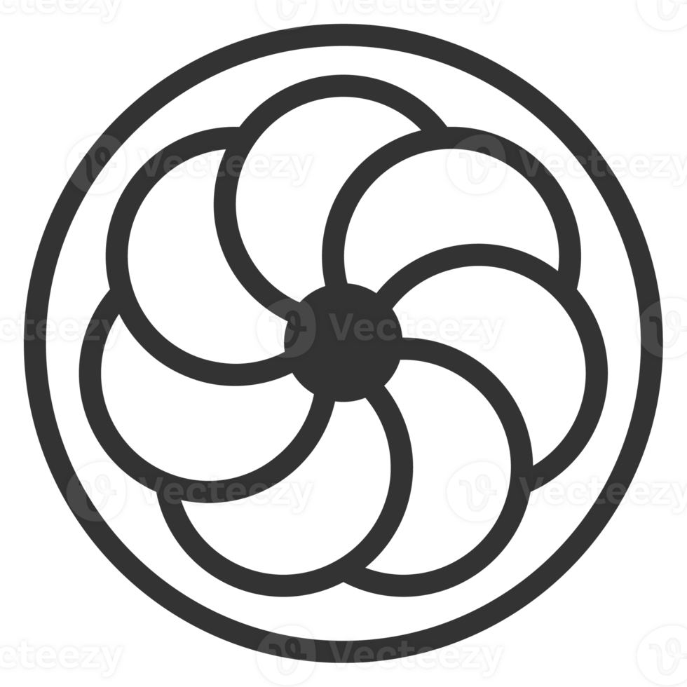 Korea traditional pattern outline icon. Asian collection. thin line symbol. png