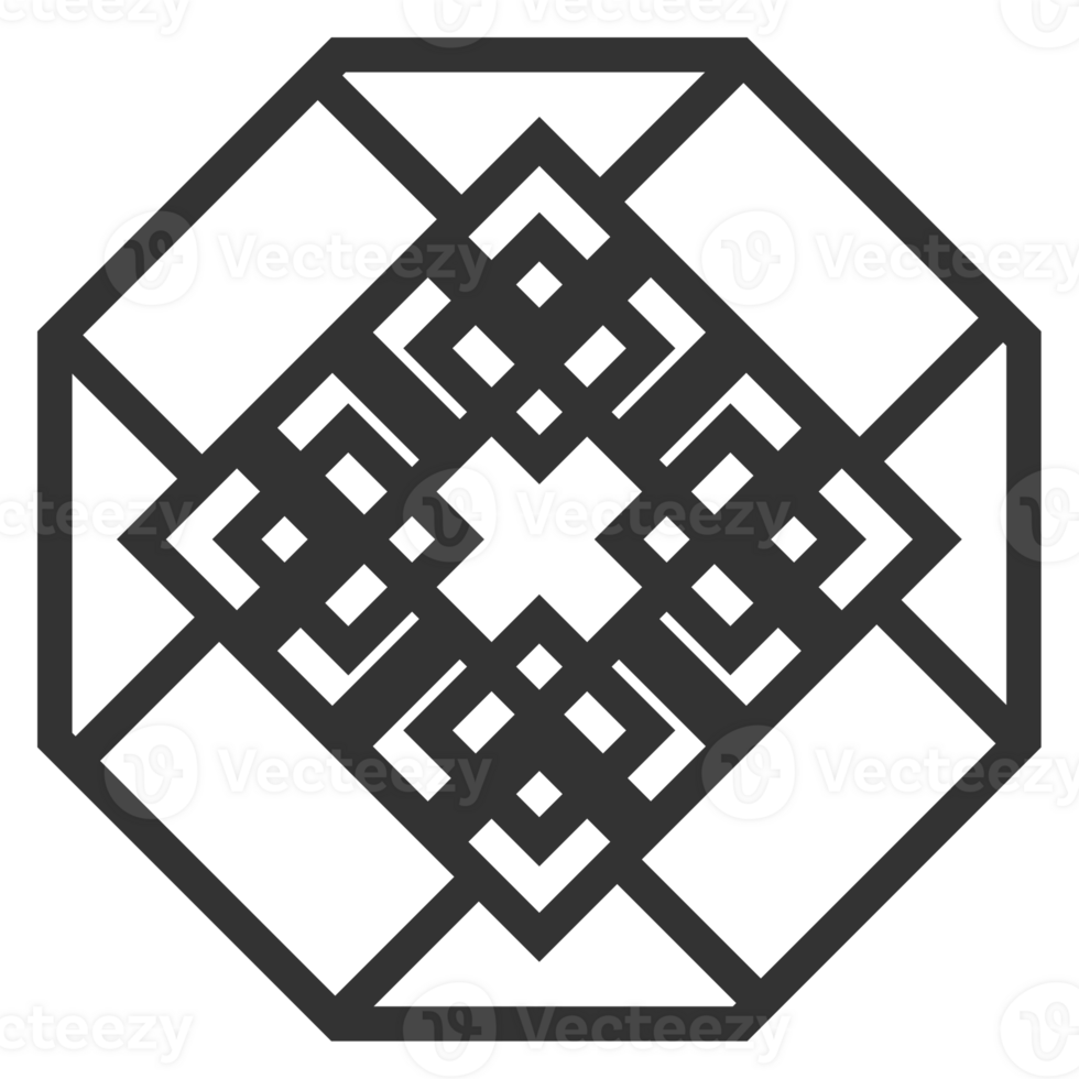 Korea traditional pattern outline icon. Asian collection. thin line symbol. png