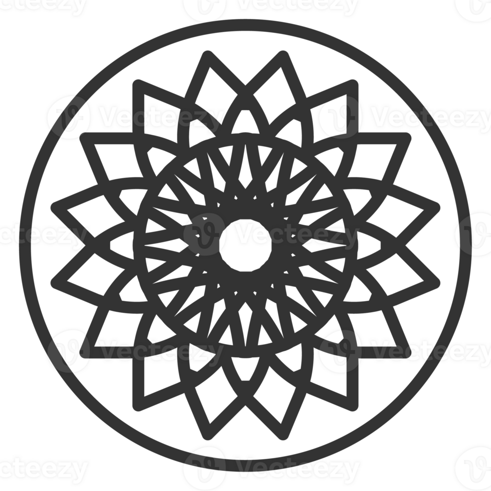 Korea traditional pattern outline icon. Asian collection. thin line symbol. png