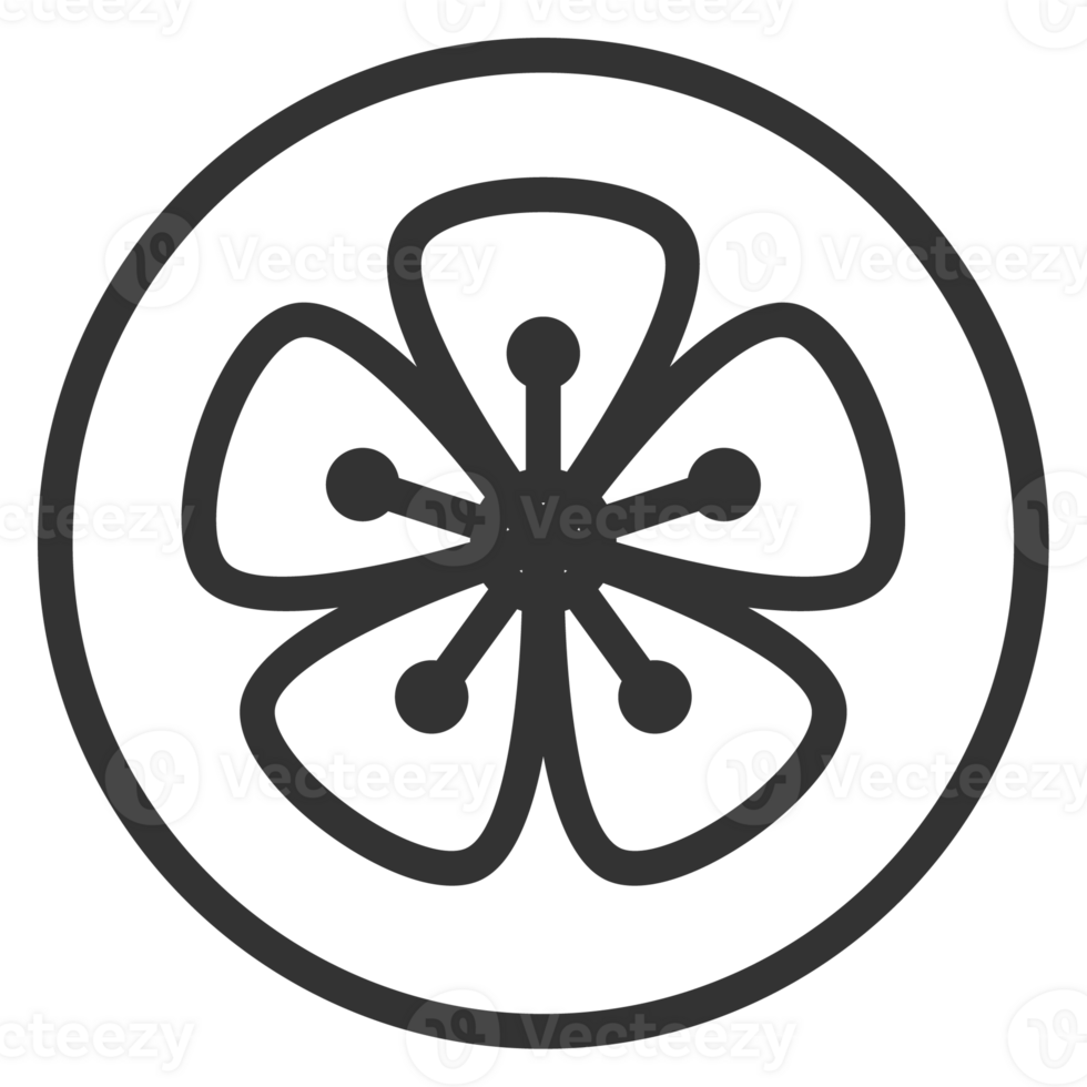 Korea traditional pattern outline icon. Asian collection. thin line symbol. png
