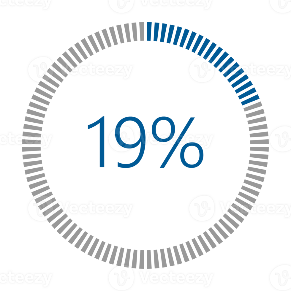 1-100 Percentage Meter for Report Progress, Icon loader Blue Loader Indicator. png