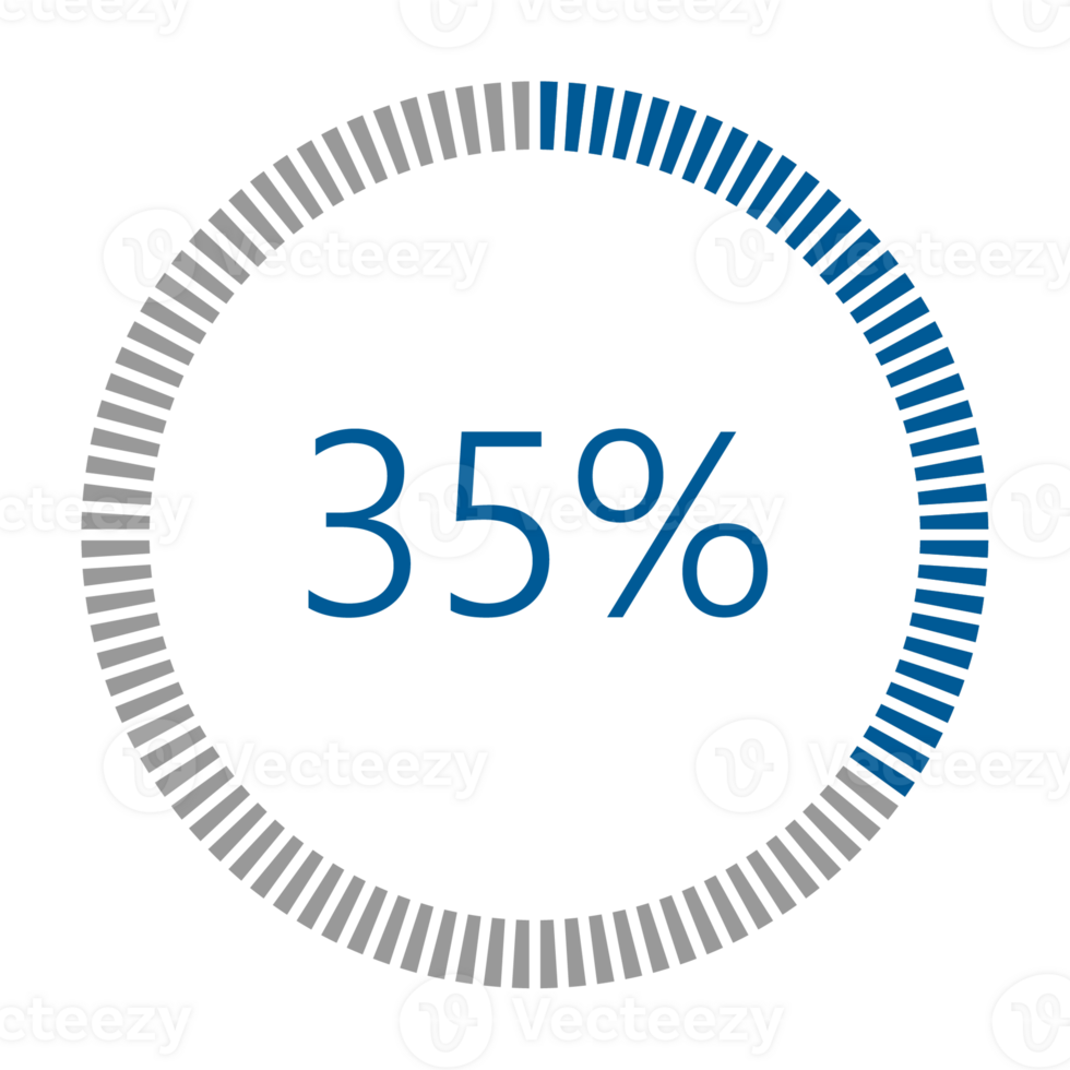 1-100 Percentage Meter for Report Progress, Icon loader Blue Loader Indicator. png