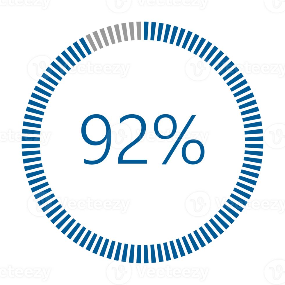 1-100 Percentage Meter for Report Progress, Icon loader Blue Loader Indicator. png