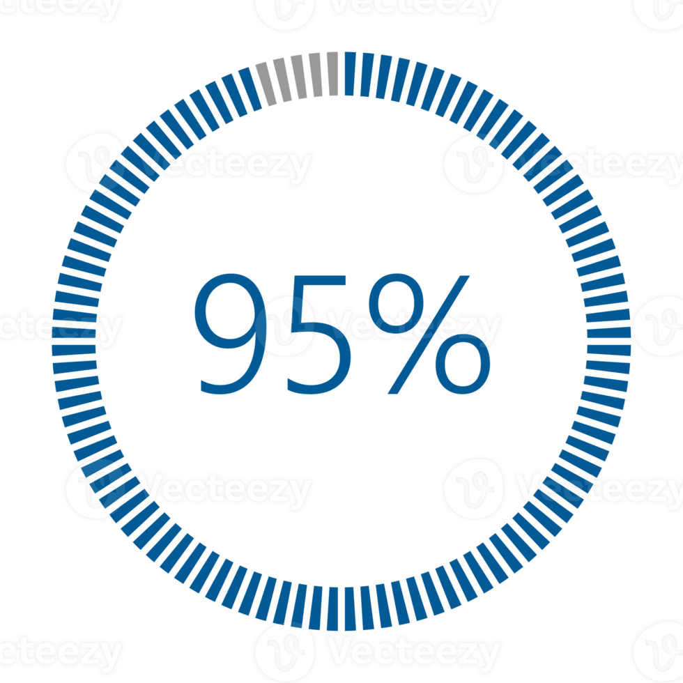 1-100 Percentage Meter for Report Progress, Icon loader Blue Loader Indicator. png