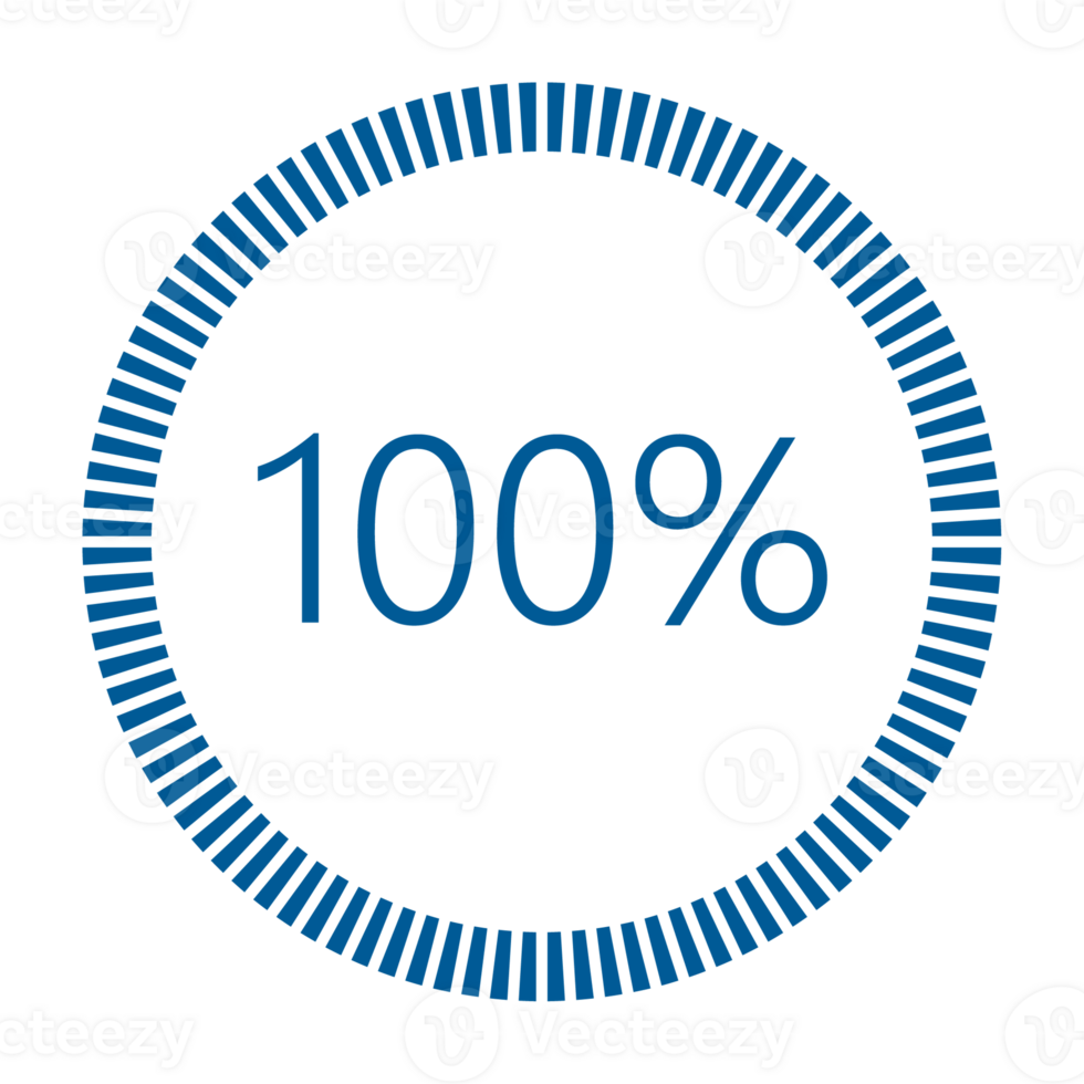 1-100 Percentage Meter for Report Progress, Icon loader Blue Loader Indicator. png