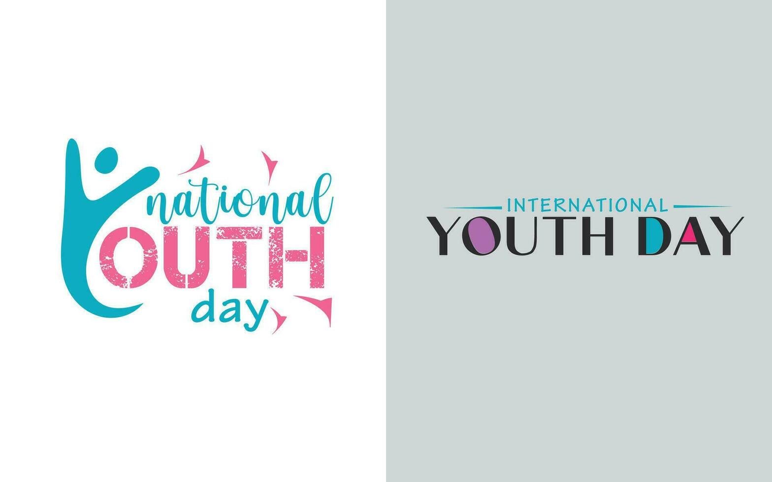 Youth day background and t shirt design. vector