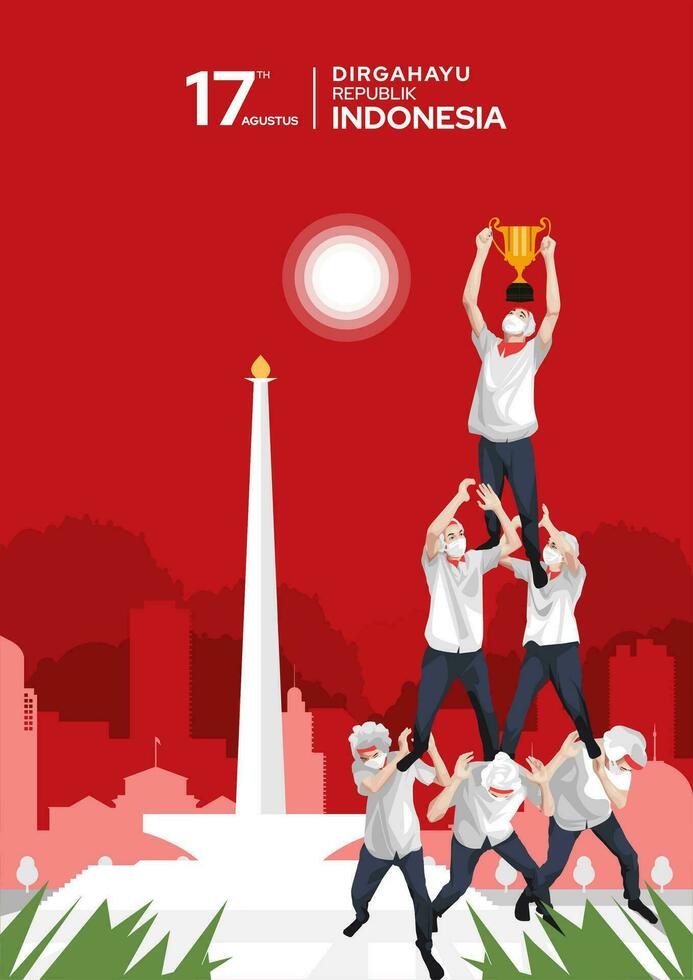 DIRGAHAYU REPUBLIK INDONESIA vector