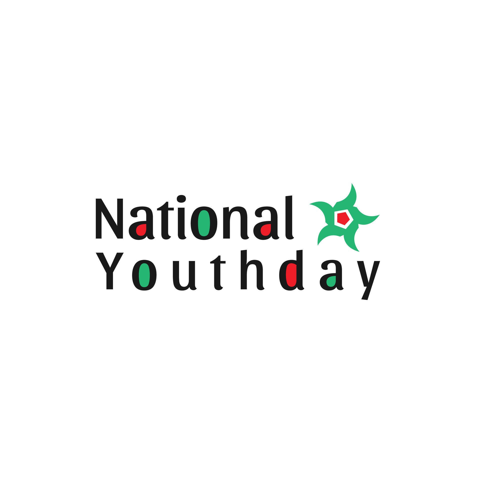 Vector national youth day lettering 25795382 Vector Art at Vecteezy